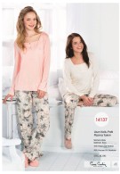 Pierre Cardin Bayan Uzun Kollu Patlı Pijama Takımı 14137
