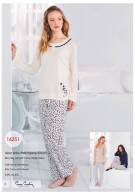 Pierre Cardin Bayan Uzun Kollu Patlı Pijama Takım 14251