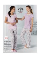 Pierre Cardin Bayan Yazlık Patlı Pijama Takımı 14016