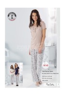 Pierre Cardin Bayan Yazlık Patlı Pijama Takımı 14142