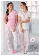 Pierre Cardin Bayan Yazlık Patlı Pijama Takımı 14021