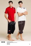 Mod Collection Erkek Yazlık V Yaka Kapri Takım 1606