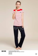 Mod Collection Bayan Yuvarlak Yaka Pijama Takım 1662