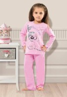 Gümüş Kız Çocuk Pijama 2007