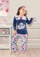 Gümüş Kız Çocuk Pijama 2000