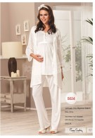 Pierre Cardin Bayan Lohusa 3'lü Pijama Takım 5024