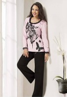 Gümüş Bayan Kışlık Pijama Takım 9227