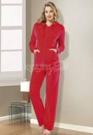 Gümüş Bayan Kadife Pijama Takım 9355
