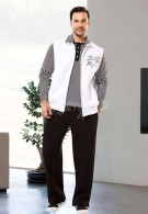 Gümüş Erkek Pijama Takımı 9402