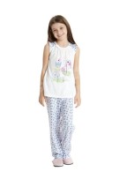 Dagi Modal Fil Baskılı Kolsuz 0 Yaka Pijama Takım 1103