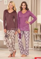 Pierre Cardin V Yaka Pijama Takım 8865