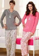 Pierre Cardin Uzun Kollu Bayan Pijama Takımı 8737 