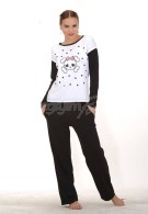 Yakıcı Kurukafa Baskılı Pijama 6040